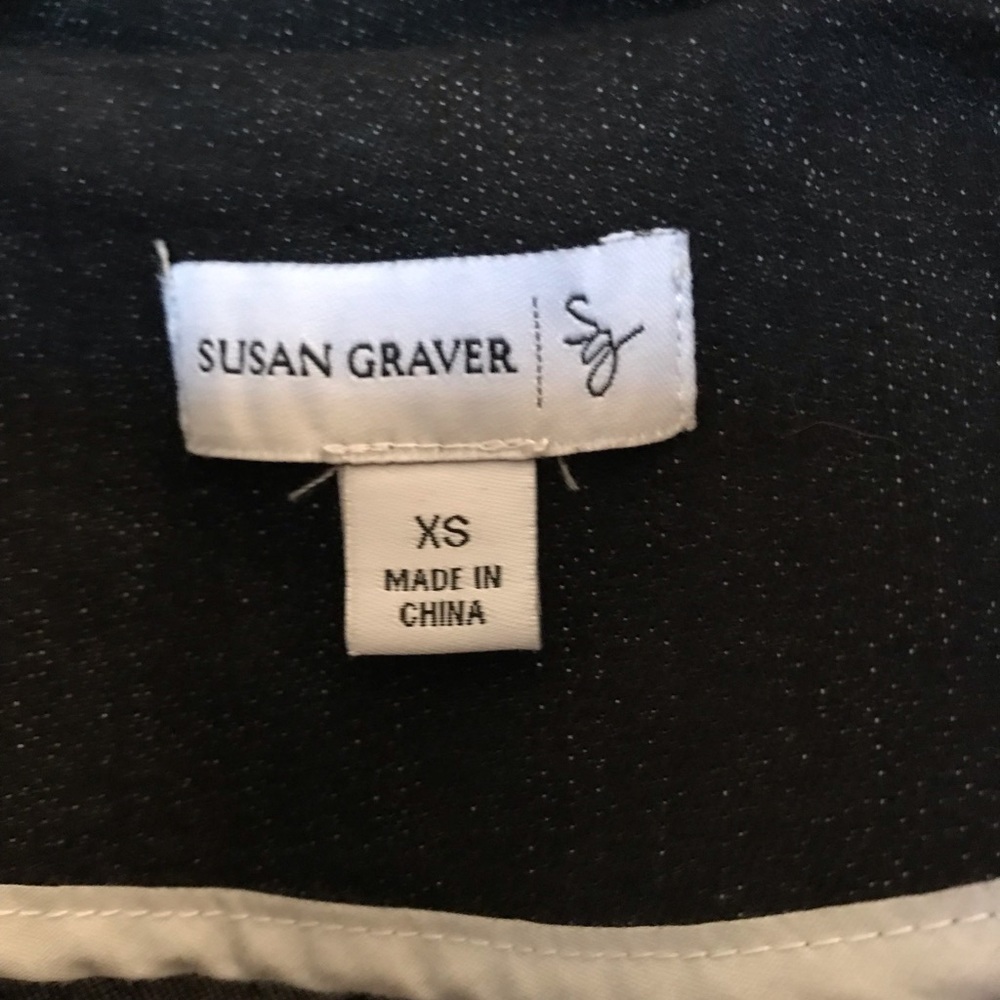 - Susan Graver dark blue denim size XS jacket. - Picture 3 of 3